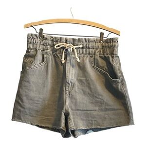 Wishlist Paper Bag Gray High Waist Shorts
